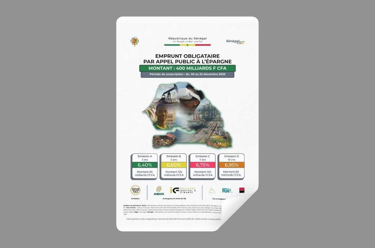 APE de l’État du Sénégal — visuel de la campagne de décembre 2025.